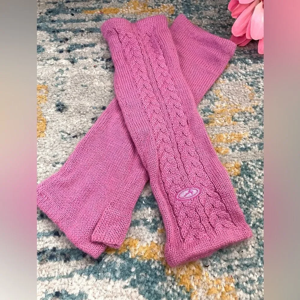 Nike fingerless long gloves lavender